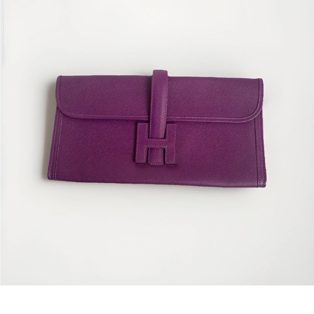 Hermès Jige Elan 29 Clutch Purple/Anemone Woman’s Handbag (R Square Mark)